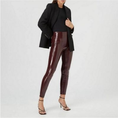 Spanx Faux Patent Leather Leggings Women’s Size Small Petite